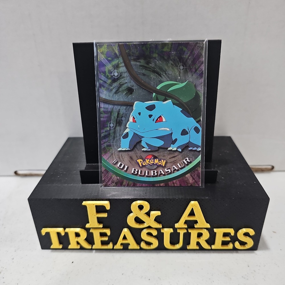 Bulbasaur #01 Foil Topps Blue Logo TV Animation Edition Series 1 Pokemon (LP)